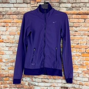 Nike Dri Fit Full Zip Front Jacket with Thumbholes